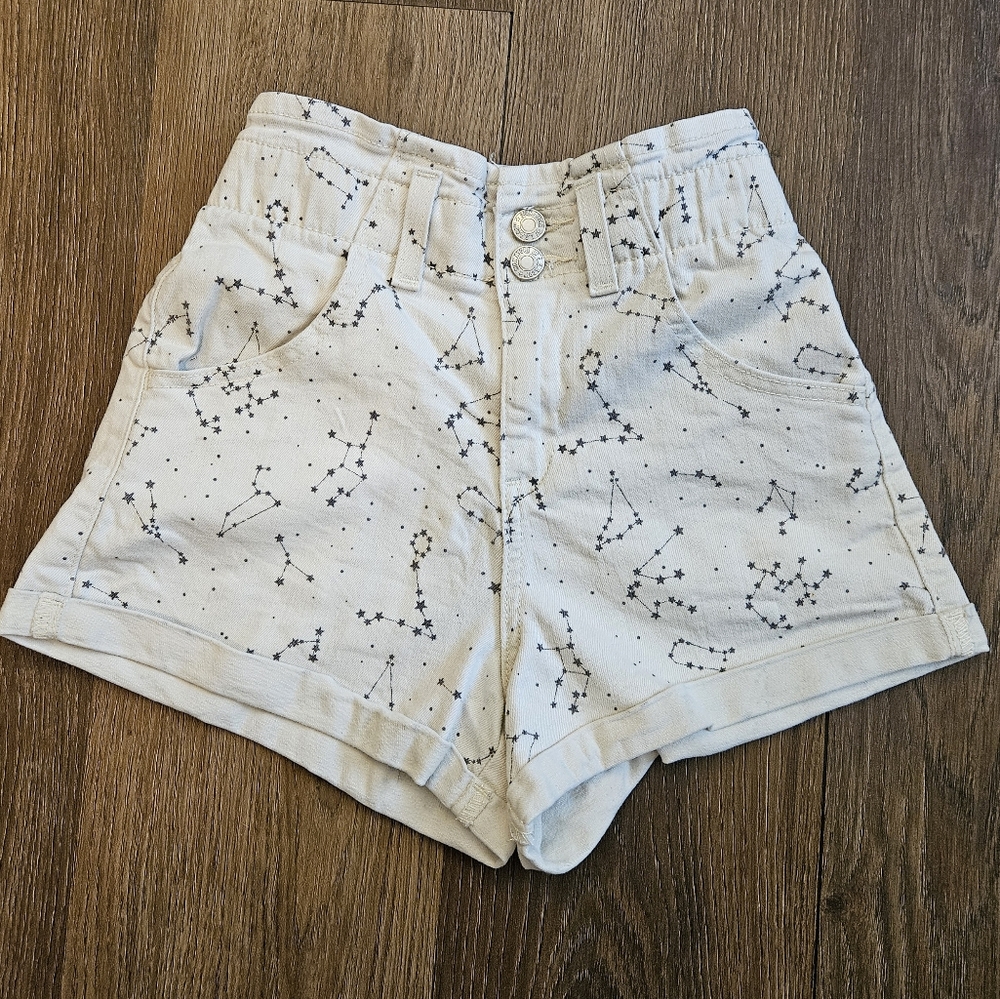 Levi's Girl's Constellation Shorts Size 12 Stars Design